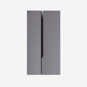 36" Side-by-Side Refrigerator and Freezer with 25 Cubic Ft. Total Capacity, Black